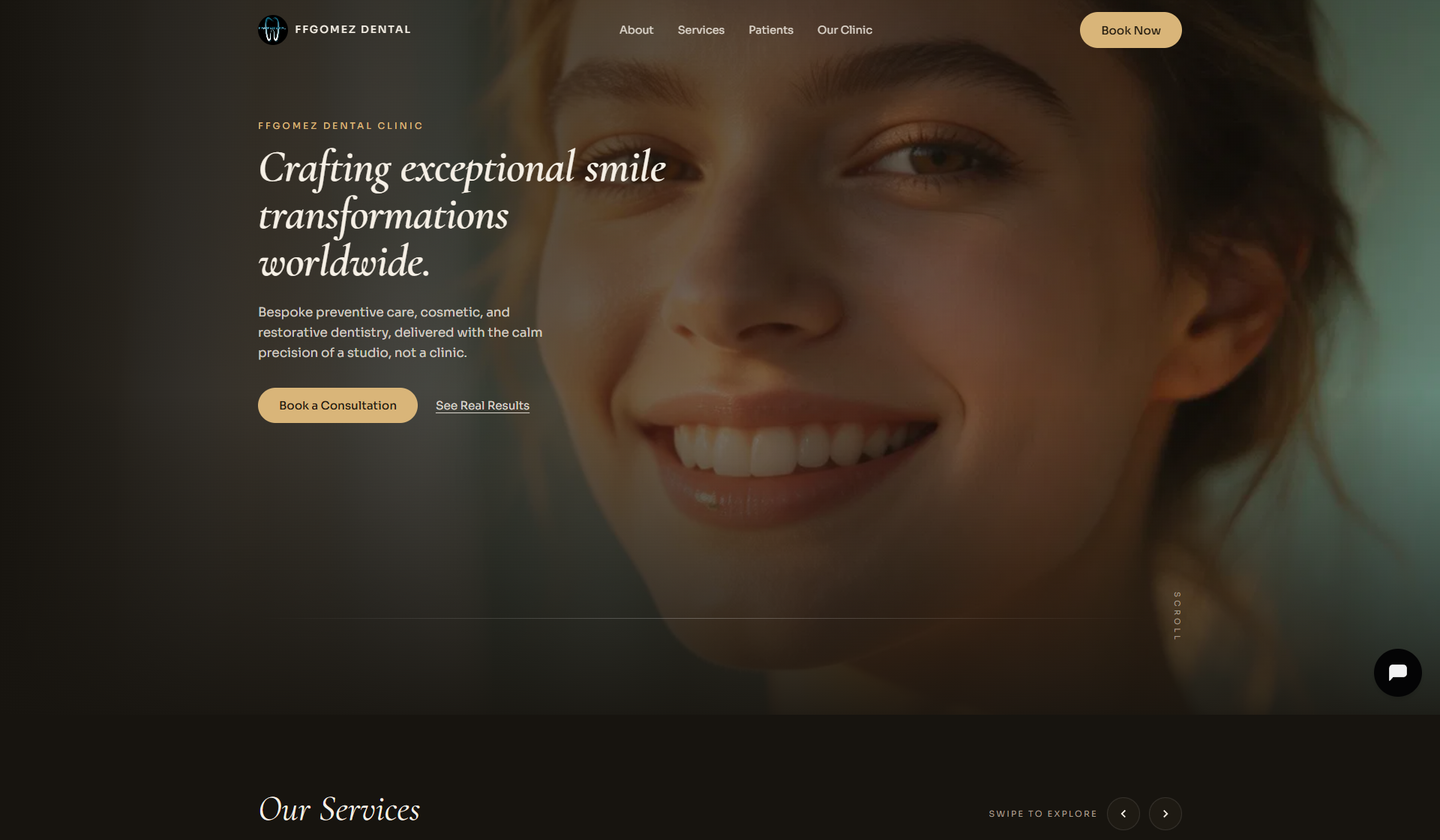 FFGOMEZ website desktop view